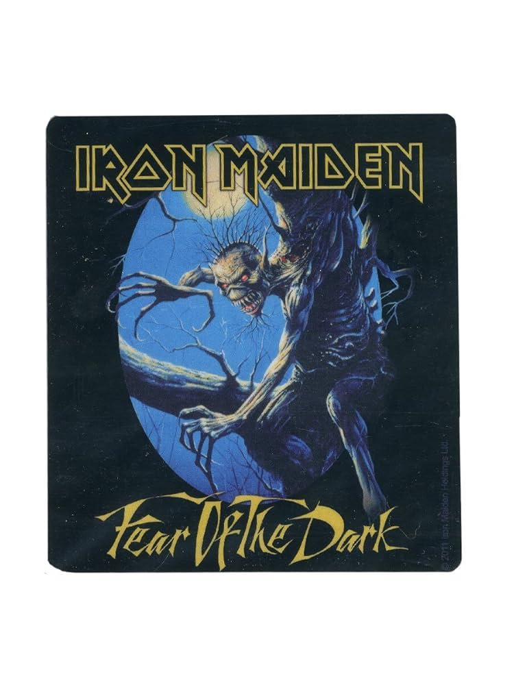 Amazon.com: Sticker Iron Maiden Fear of The Dark Album Cover